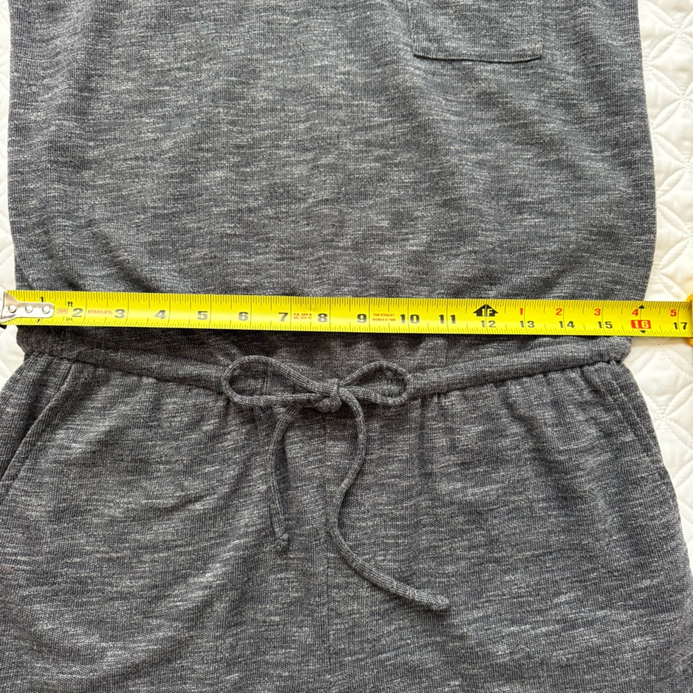 Banana Republic Gray Jersey Sleeveless Zip Back Jogger Jumpsuit One-Piece Size M - Picture 10 of 16